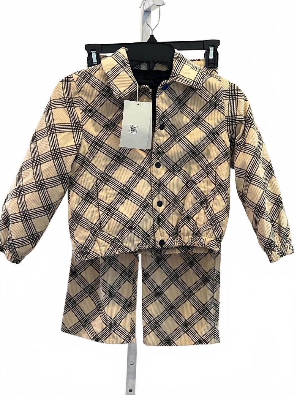Burberry Children Check-Print Jacket and pants set